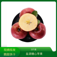 【仅门店】盐源糖心苹果5斤大果彩箱装