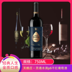 【仅门店】中国/天鹅庄·灵魂水滴P6干红葡萄酒750ML