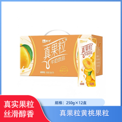 【包邮】真果粒黄桃果粒250g×12盒